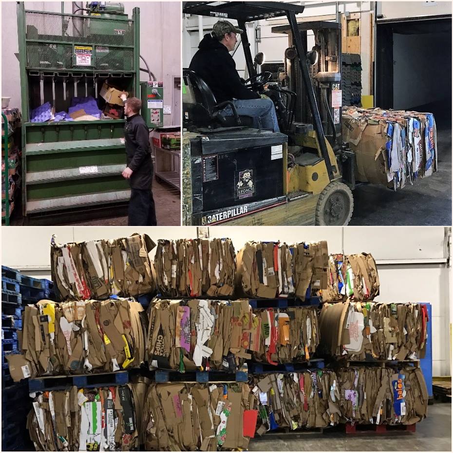 Cardboard recycling process